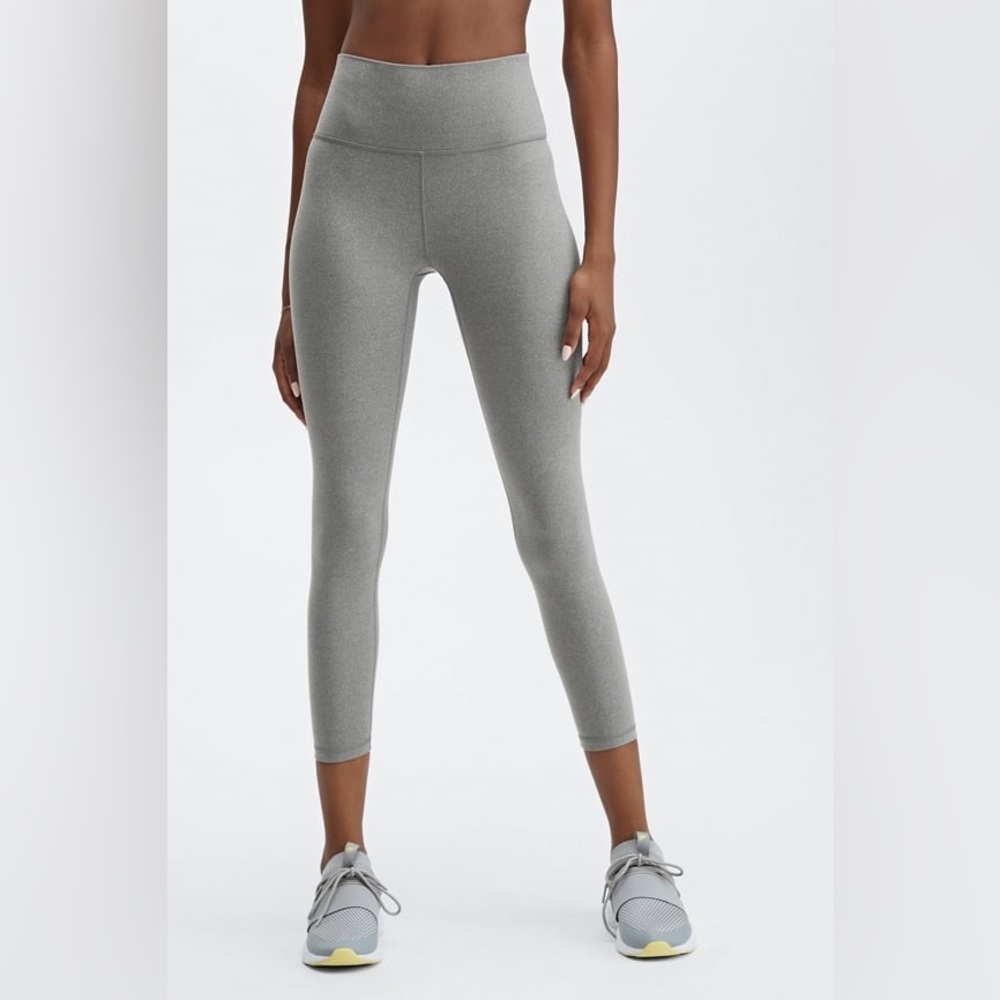 Fabletics Heather Gray High-Waist 7/8 Leggings